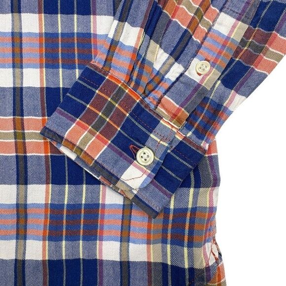 Gap Kids Plaid Flannel Double Pocket Shirt Western Lightweight Cotton LS Boys L - Picture 5 of 8